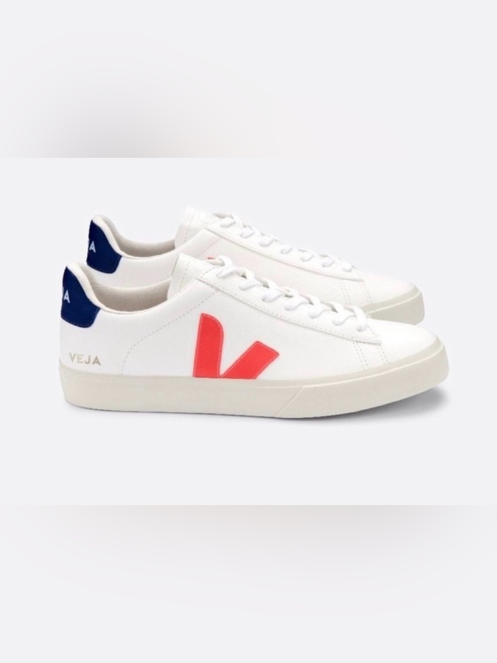 VEJA Campo White Leather Sneakers